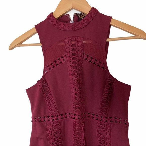Free People Skyscraper Bodycon Dress Burgundy Size XS - Picture 3 of 10